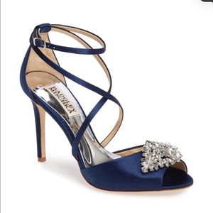 Badgley Mischka Tatum Navy Heels